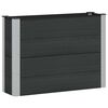vidaXL Povi&scaron;ena vrtna gredica Crna 100 x 30 x 72 cm WPC i aluminij