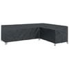 vidaXL Pokrov za namje&scaron;taj Crna 286 x 222 x 80 cm 210D Oxford tkanina