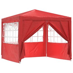 vidaXL &Scaron;ator za zabave 250 x 250 x 240 cm Crvena PE i čelik
