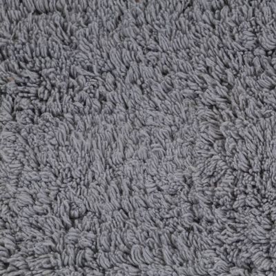 vidaXL 3-dijelni set kupaonskih otirača od tkanine sivi