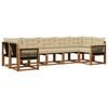vidaXL Set vanjskih sofa 7 kom. Prirodna i bež