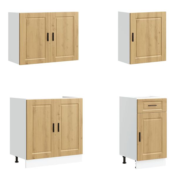 vidaXL 7-dijelni set kuhinjskih ormarića Kalmar konstruiranog drva