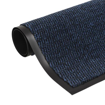 vidaXL Otirači za prašinu 2 kom pravokutni čupavi 40 x 60 cm plavi