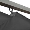 vidaXL Pergola s pomičnim krovom antracit 3 x 3 m čelična 180 g/m&sup2;
