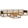 vidaXL Set vanjskih sofa 5 pcs Prirodna Čvrsto drvo akacije