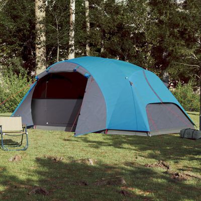 vidaXL Šator za kampiranje za 8 osoba plavi vodootporni