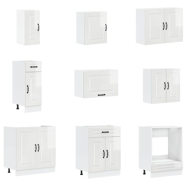 vidaXL 14-dijelni set kuhinjskih ormarića Porto konstruiranog drva