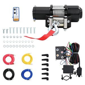 vidaXL Električno vitlo 12 V 4500 lbs 2040 kg s daljinskim upravljačem