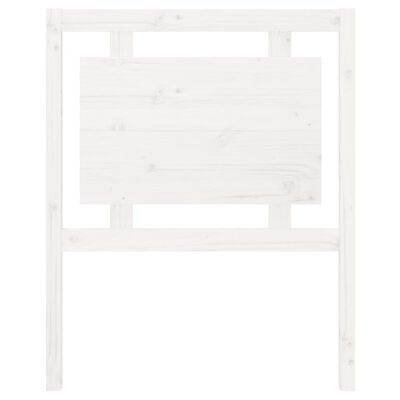 vidaXL Uzglavlje za krevet bijelo 80,5x4x100 cm od masivne borovine