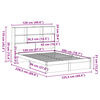 vidaXL Krevet s regalom z knjige bez madraca bijeli 120x200cm borovina