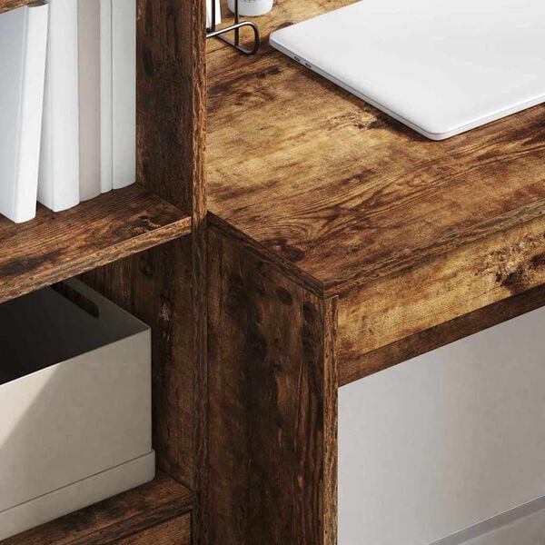 vidaXL Stol Dimljeni hrast 100 x 50 x 76 cm