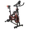 vidaXL Spinning bicikl Vexor Sport 120 kg Crna i crvena
