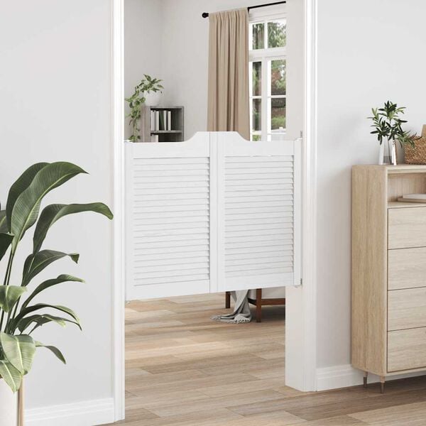 vidaXL Okretna vrata s re&scaron;etkama Dizajn 1 par bijela 80x100 cm