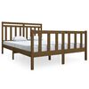 vidaXL Okvir za krevet od masivnog drva boja meda 140 x 190 cm