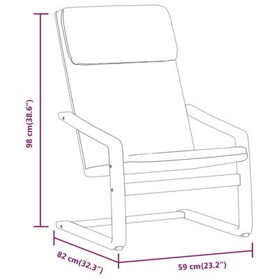 vidaXL Stolica za opuštanje s tabureom od tkanine boja tamnožuta