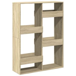 vidaXL Sobna pregrada boja hrasta 100x33x135 cm konstruirano drvo