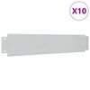 vidaXL Set ograda za travnjak od pocinčanog čelika 10 kom 100 x 20 cm