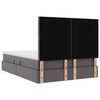 vidaXL Krevet s od storage s madracem Siva 140 x 190 cm Lažna koža