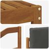 vidaXL Set vanjskih sofa s jastukom 6 pcs Prirodna i antracit