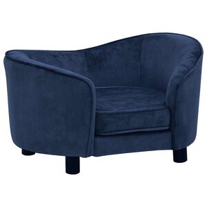 vidaXL Sofa za pse plava 69 x 49 x 40 cm pli&scaron;ana