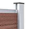 vidaXL Set panela za ogradu WPC 353 x 146 cm smeđi