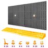 vidaXL Zidni stalak za alat 500 x 1000 mm 50 kuka od PP-a