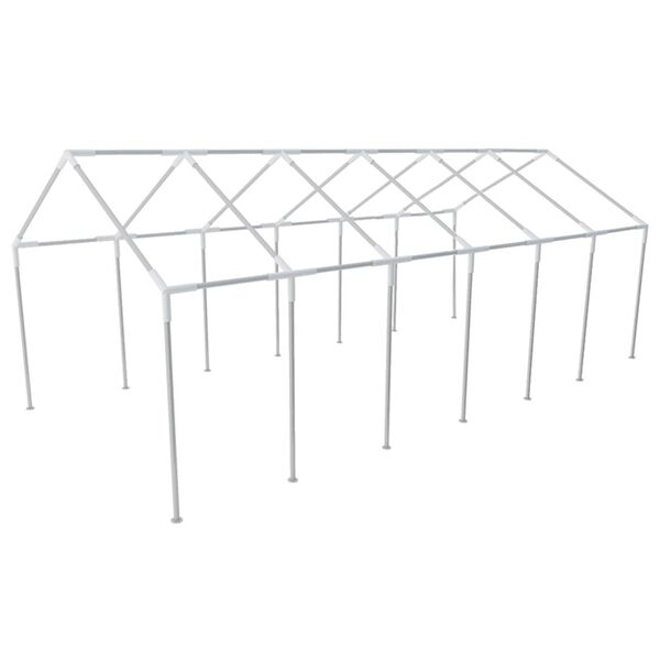 vidaXL Tkanina &scaron;atora bez okvira Bijeli 12 x 6 m PE