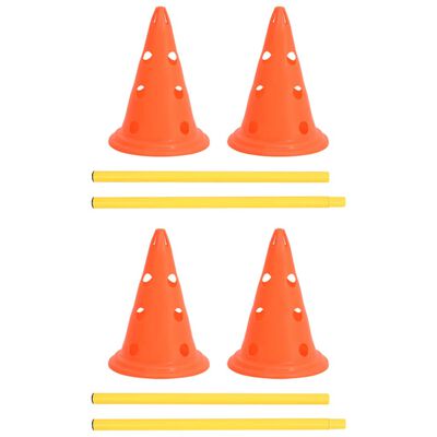 vidaXL Set prepreka za treniranje pasa narančasto-žuti