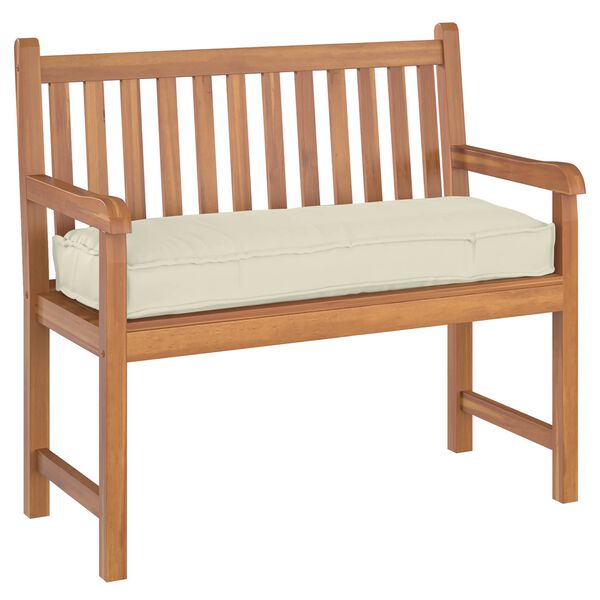 vidaXL Jastuk Krema 110 x 40 x 8 cm Oxford tkanina