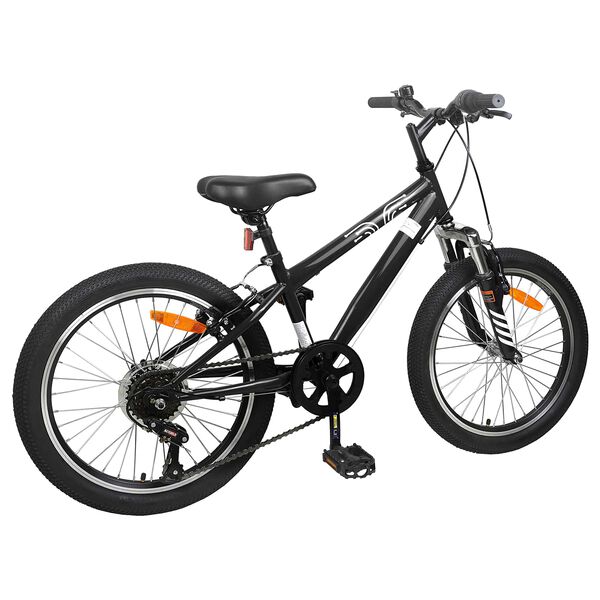 vidaXL Kids Mountain Bike 20 Inča 6-Speed za 5-8 godina Crna