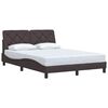 vidaXL Okvir za krevet bez madraca tamnosmeđi 140 x 190 cm od tkanine