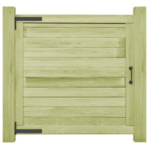 vidaXL Vrtna vrata od impregnirane borovine 100 x 100 cm