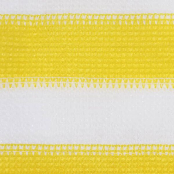 vidaXL Balkonski zastor žuto-bijeli 75 x 300 cm HDPE