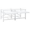 vidaXL Dvostruko postolje perilicu rublja policama izvlačenje Bijela