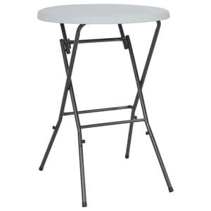 vidaXL Sklopivi barski stol bijeli 80 x 110 cm HDPE