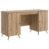 vidaXL Stol Hrast artisan Konstruirano drvo 142,5 x 50 x 75 cm