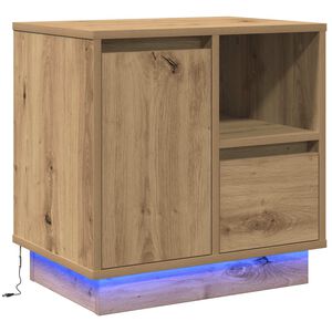 vidaXL Noćni ormar Umjetnički hrast 50 x 34,5 x 50 cm.