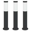 vidaXL Stupić za zidne lampe 3 kom 50 cm od nehrđajućeg čelika IP44