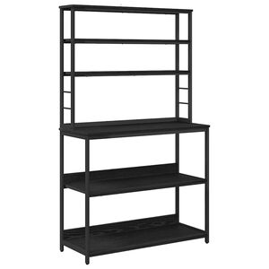 vidaXL Kuhinjska polica Crni hrast 100 x 40 x 168 cm Konstruirano drvo