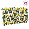 vidaXL Pro&scaron;iriva re&scaron;etka umjetnog br&scaron;ljana 5 kom 5 kom žuta 180x30cm