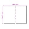 vidaXL Cerada s rupama *Transparent*an 4 x 8 m Polietilen