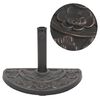 vidaXL Stalak za Suncobran od Smole Poluokrugli Boja Bronce 9 kg