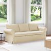 vidaXL Sofa 180cm Krema Metal