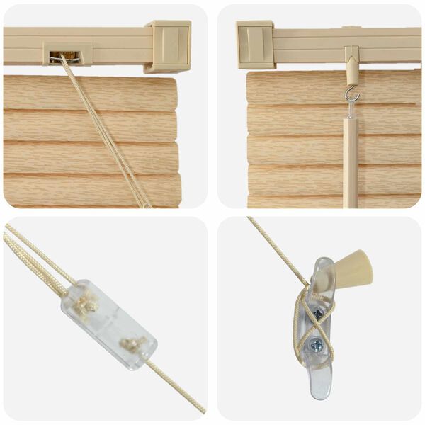 vidaXL Venecijanska roleta Svijetlo smeđa s uzorkom 213 x 40 cm PVC