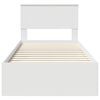 vidaXL Krevetna konstrukcija Bijelo 90 x 190 cm Konstruirano drvo
