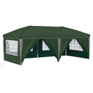 vidaXL Rastezljivi &scaron;ator za zabave 575 x 288 x 245 cm Zelena