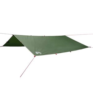 vidaXL Cerada za kampiranje zelena 300 x 294 cm vodootporna