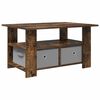 vidaXL Kava Stol Dimljeni hrast 77 x 55 x 42 cm Konstruirano drvo