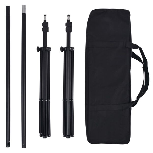 vidaXL Oprema za Foto Studio s 5 Raznobojnih Pozadina i Podesivi Okvir