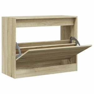 vidaXL Ormarić za cipele boja hrasta 80x34x63 cm konstruirano drvo